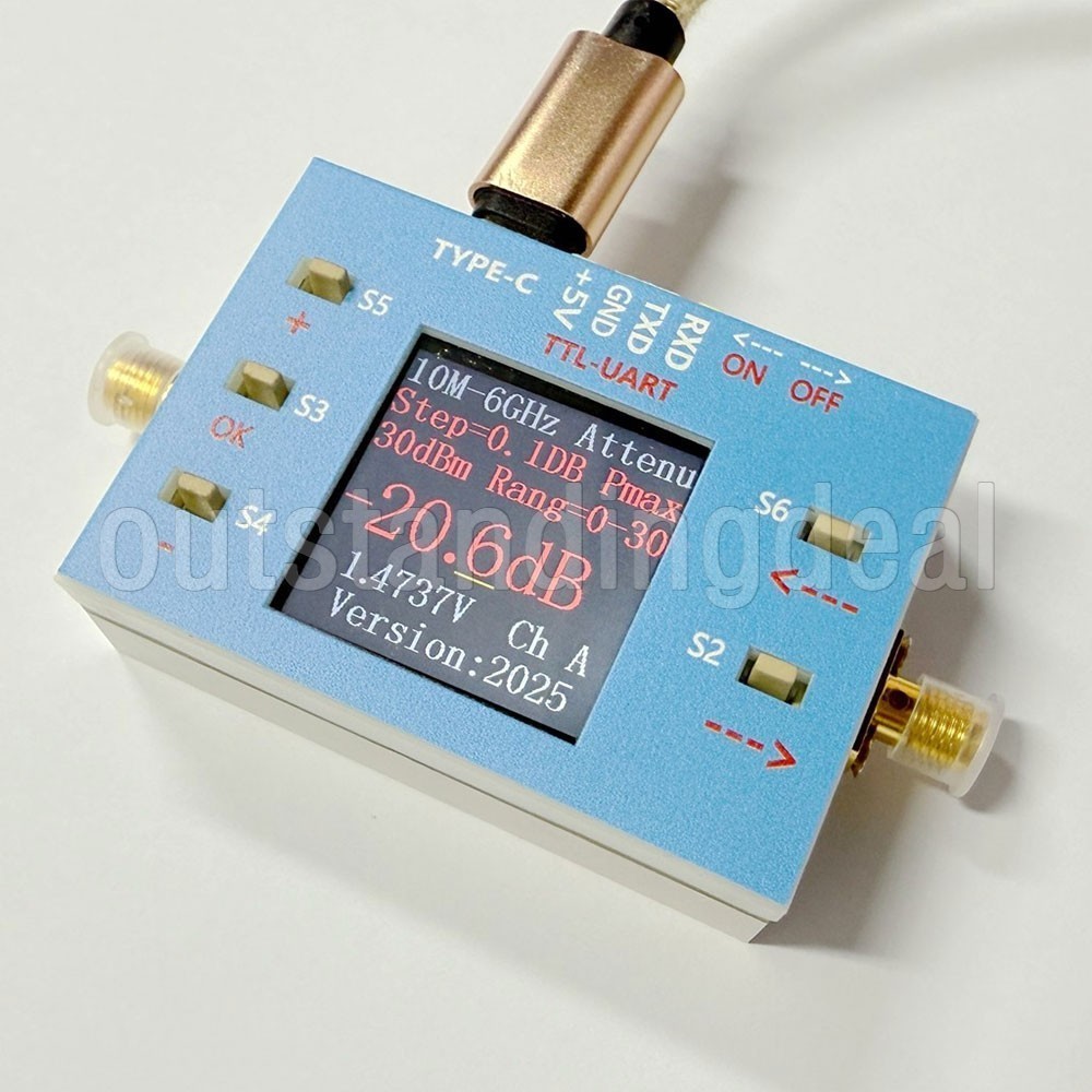 10MHz-6GHz 0.1DB High Precision Digital Programmable RF Attenuator Module os67