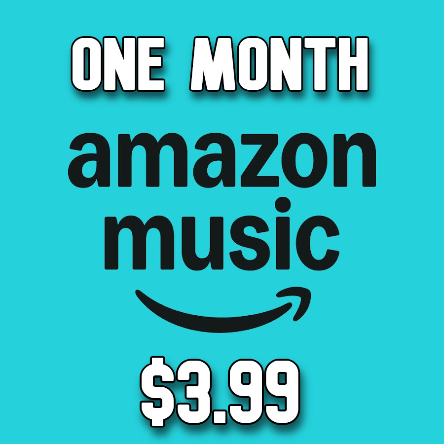 $12 VALUE! Amazon Music One Month Subscription Code - Digital Code