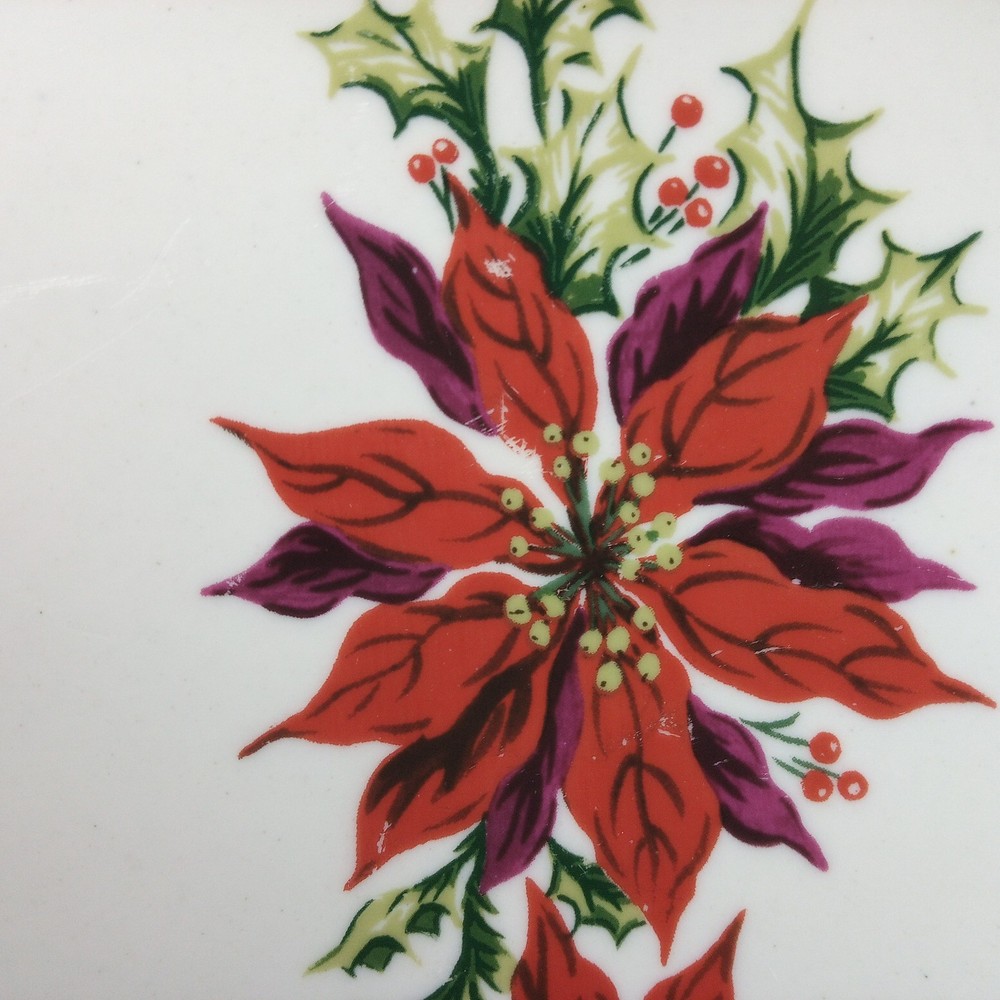 TOTALLY TODAY POINSETTIA DINNER SET FOR 4