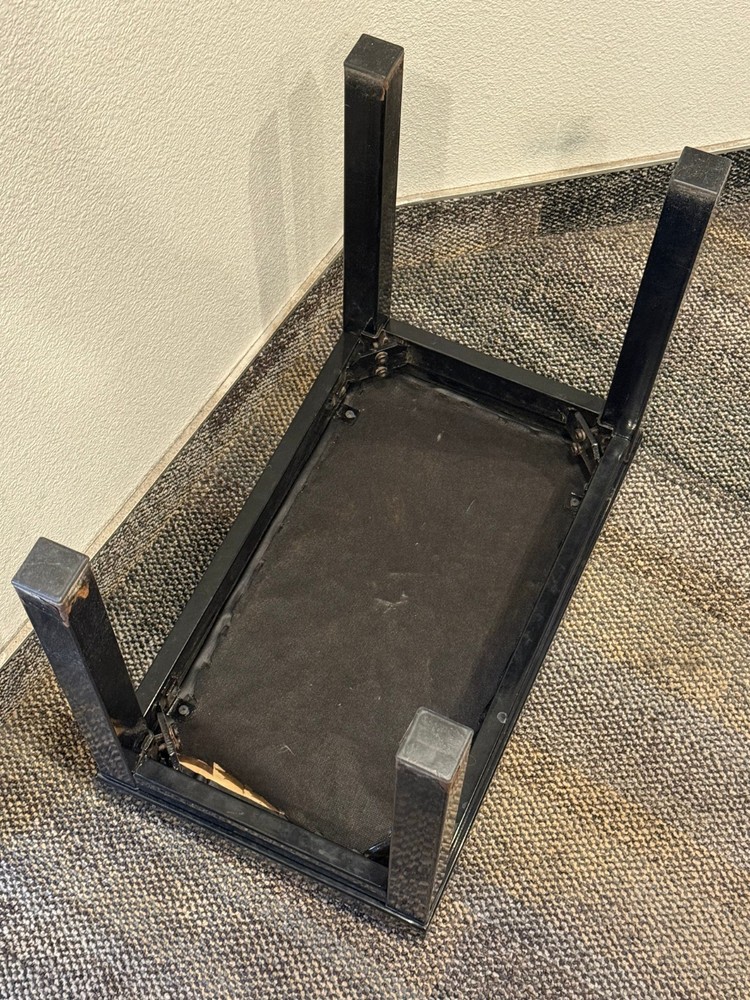 Black Leather Piano Bench 19" Tall Multipurpose