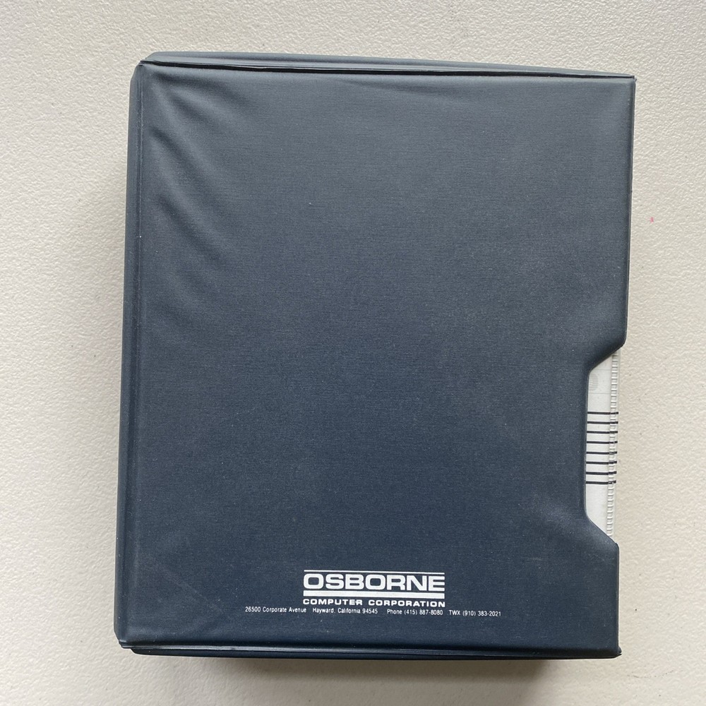 Vintage Osborne Computer Dbase II Assembly Language Software Manual ~ 12/10/82