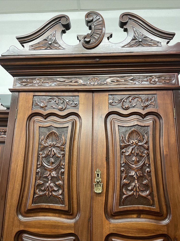 Antique English Walnut Wardrobe