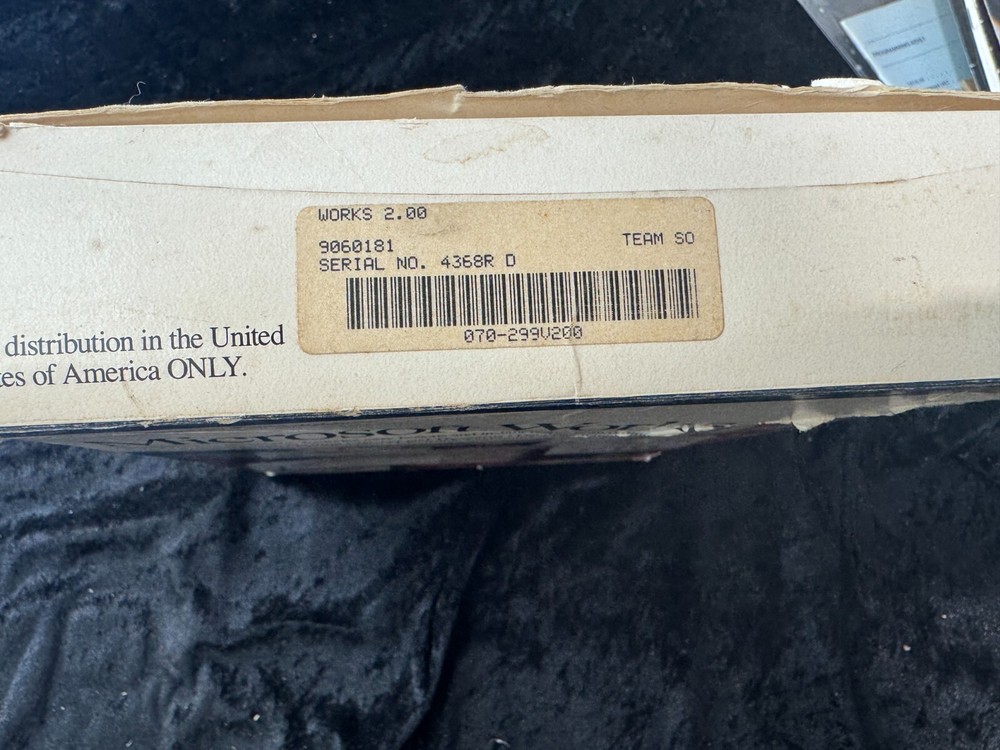 Microsoft Works Version 2.0 - 5.25 Media