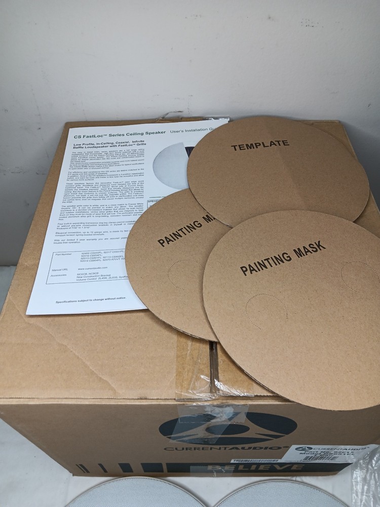 Current Audio CS651FL Low Profile In-Ceiling Pt No. 92017 (PAIR)