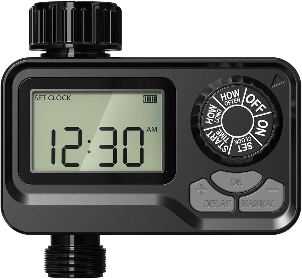 BN LINK Programmable Sprinkler Timer with Rain Delay – Waterproof Digital Water