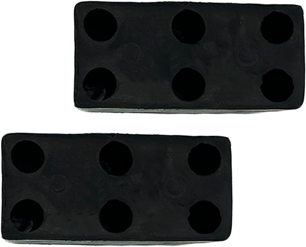 2 Pack Buffers Molded Rubber Bumper Block Dock Buffer 6x3x3 for Chassis/Trai...