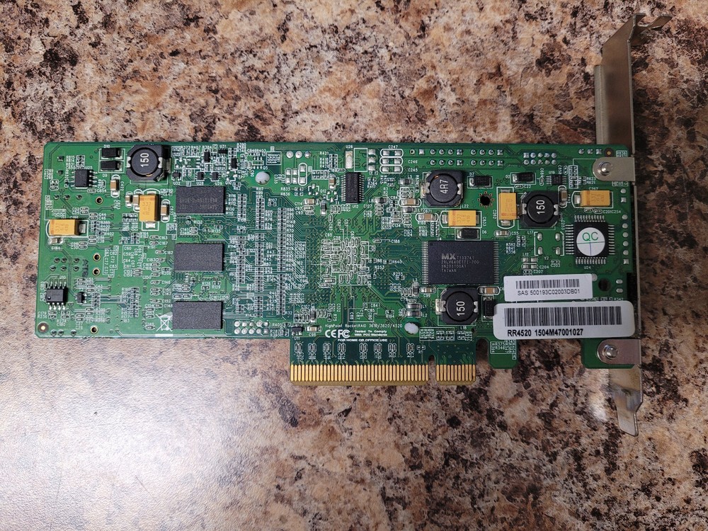 HighPoint RocketRAID 4520 SGL 8 Channel SAS/SATA RAID Controller Card + 2 Cables