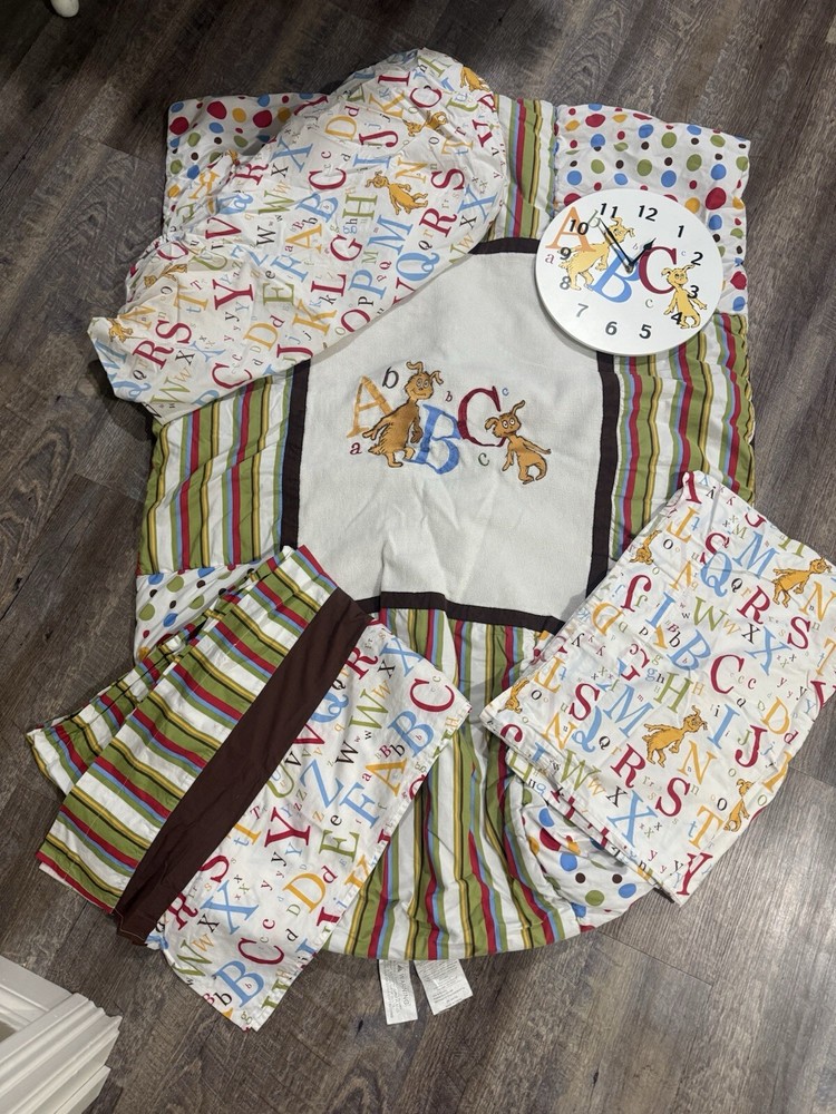 Dr. Seuss Crib Bedding ABC Alphabet & decor