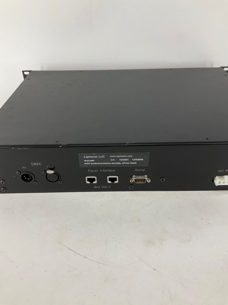 Leprecon AI-512 Arch Interface Advanced Features Rack Mount #90-03-5602 UNTESTED