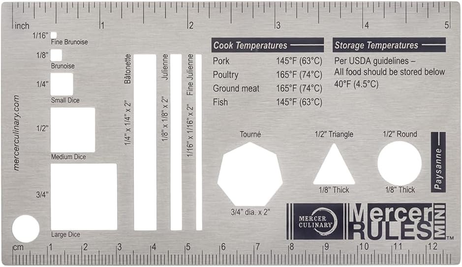 Mercer Culinary Mercer Rules Culinary Ruler, Mini