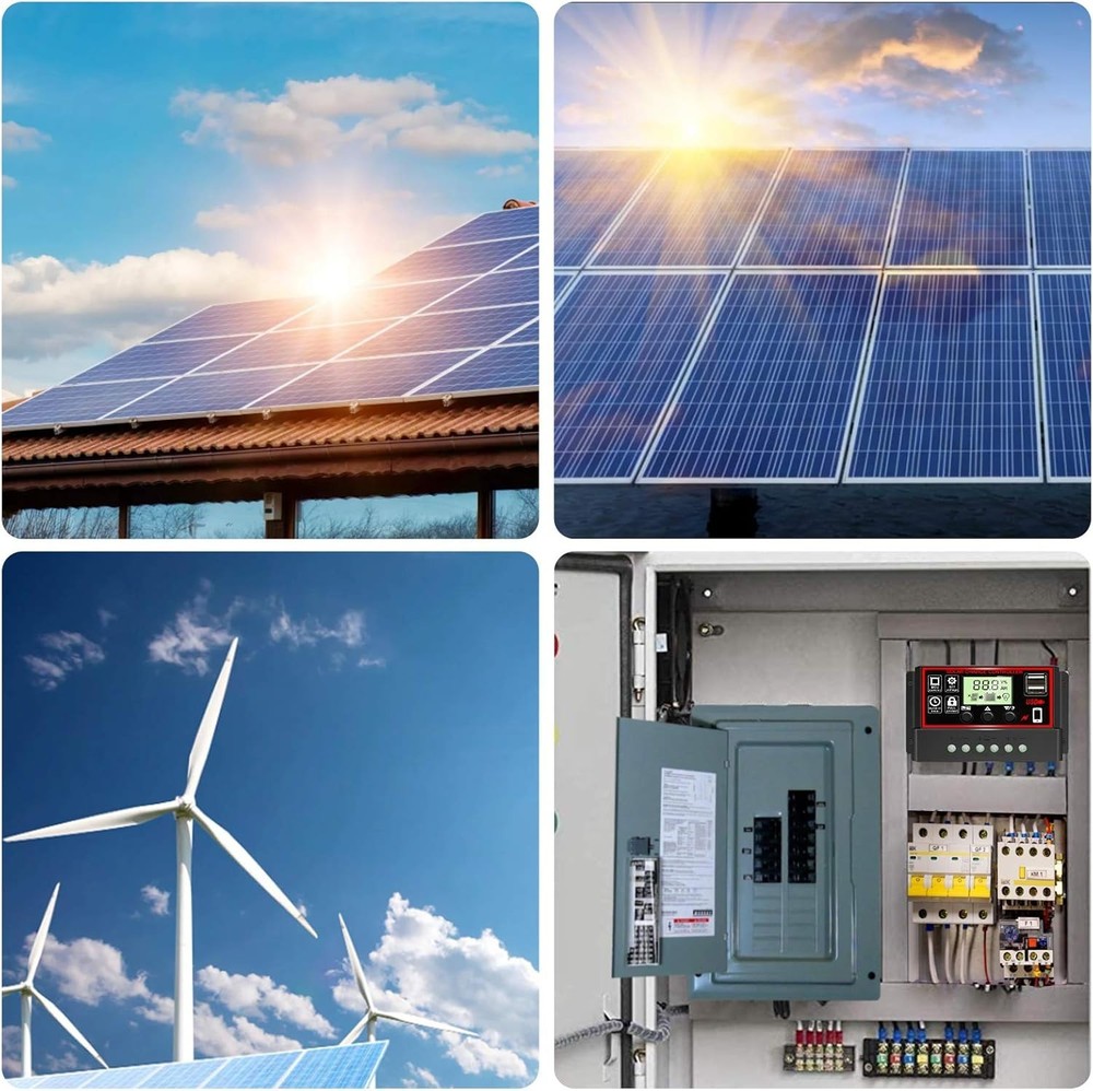 30A Solar Charge Controller with LCD & Dual USB for Enhanced Power Management