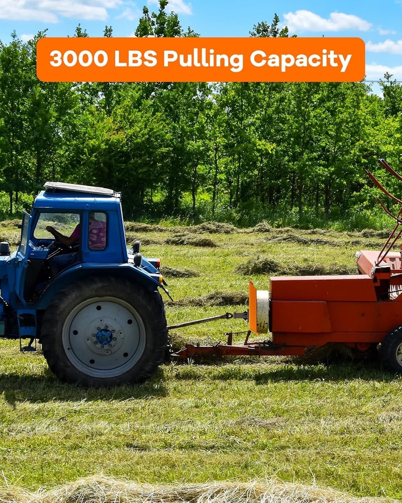 3/8" Thick Skid Steer Mount Plate Quick Attach W/ 2" Removable Hitch Orange