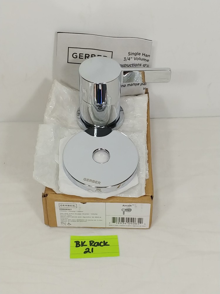 Gerber D560930T Amalfi Single Handle Single Function Diverter - Chrome