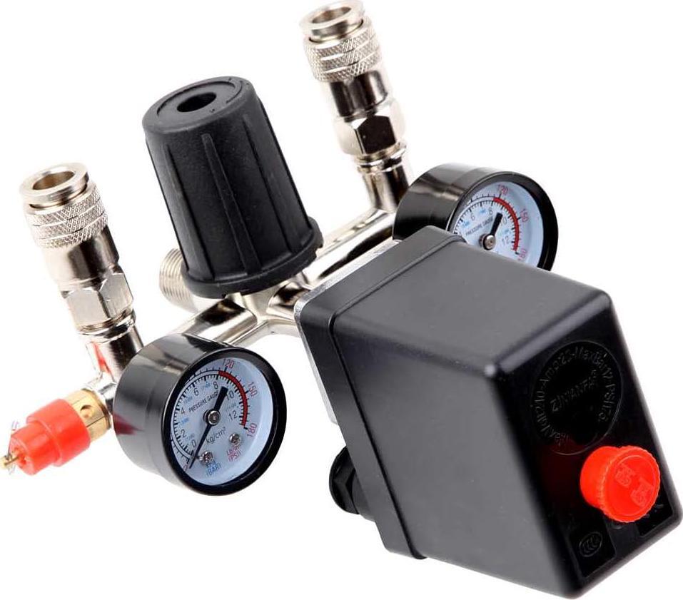 Air Compressor Pressure Control Switch with Valve Gauges Regulator