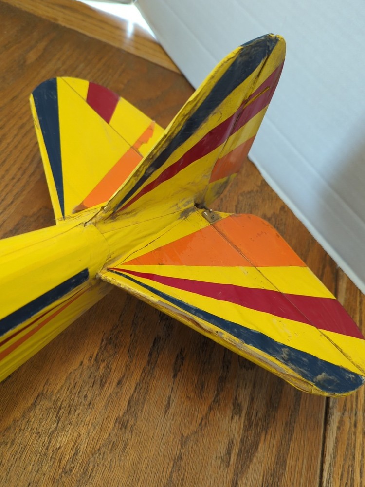 Vintage Yellow Model Airplane