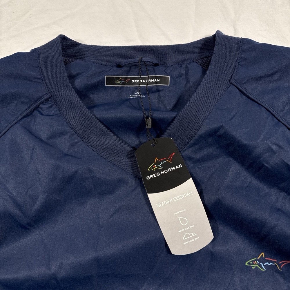 Greg Norman Weather Essentials Windbreaker Pullover Golf Men’s Large NWT