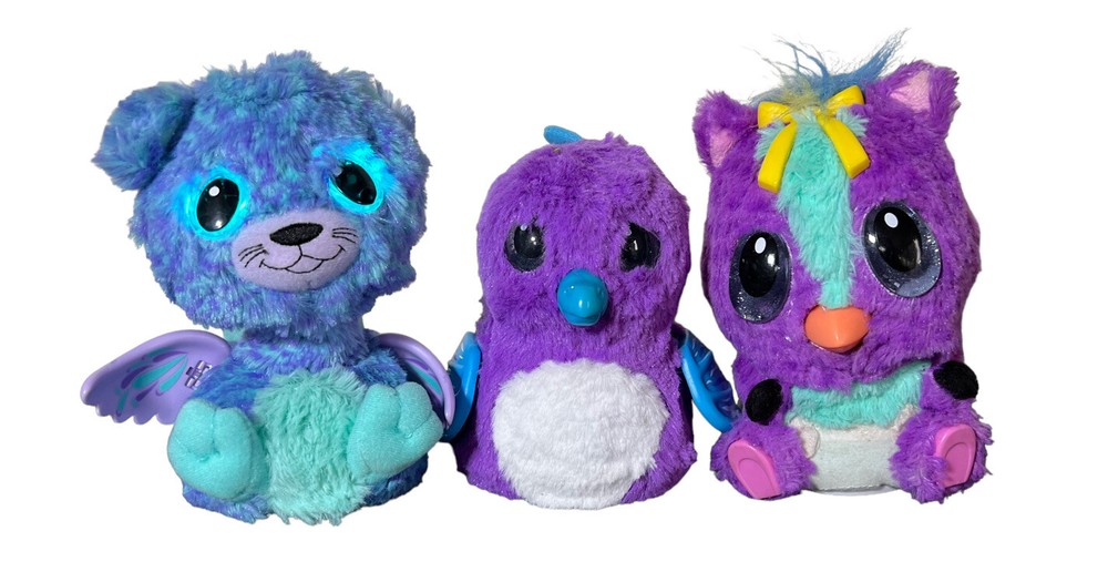 Lot Of 3 Spin Master Interactive Hatchimals 6 Inch Two Untested Adorable