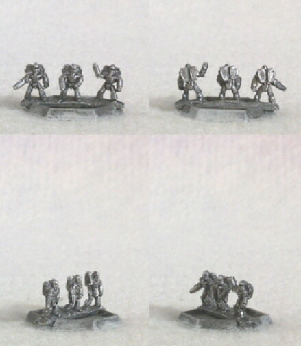Battletech BT-381 Basic Inner Sphere Battle Armor (Stand of 3) Armored Infantry