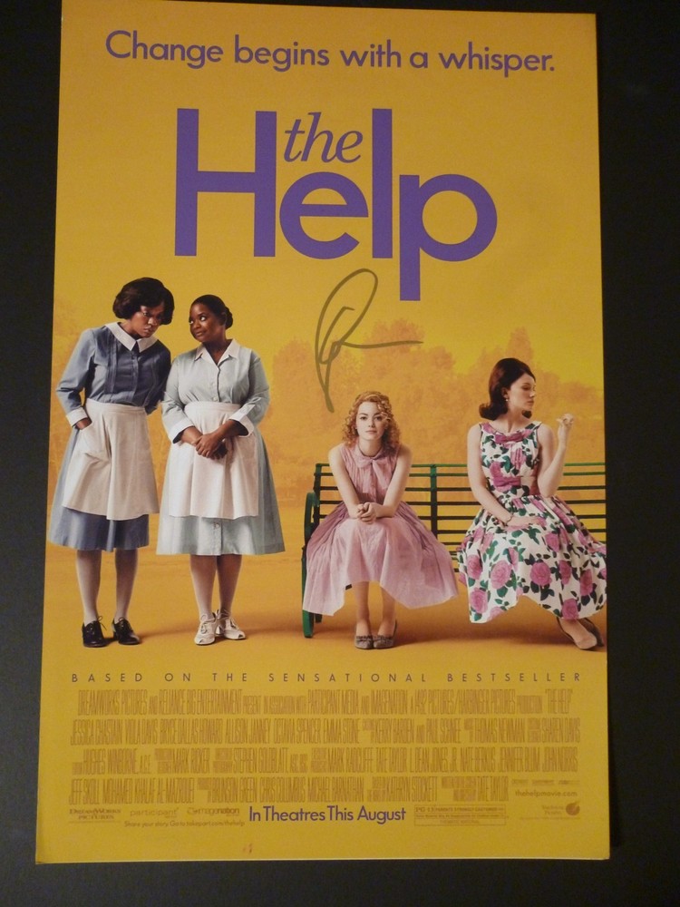 EMMA STONE Authentic Hand-Signed "THE HELP" 11x17 Photo (PROOF)