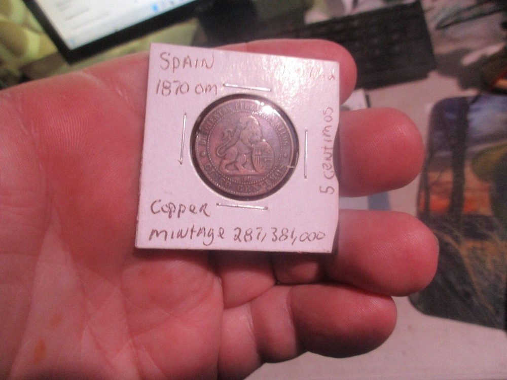Spain - 1870 5 Centimos