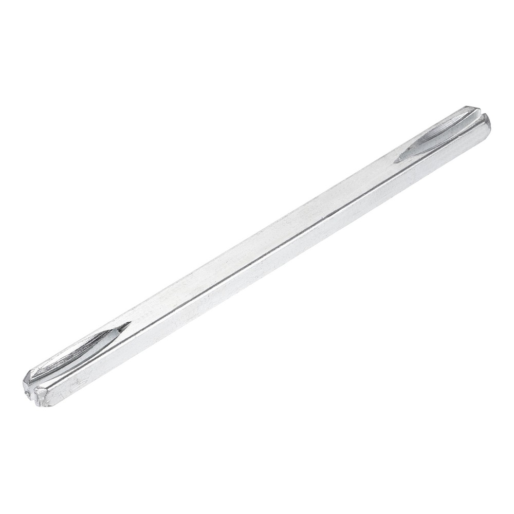 Door Knob Spindle, 140mm Long Door Handle Spindle Replacement, Silver Tone