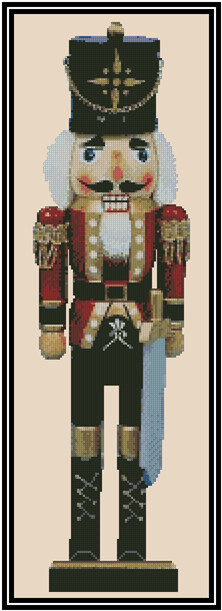 Nutcracker Counted Cross Stitch CHART No. 27-118