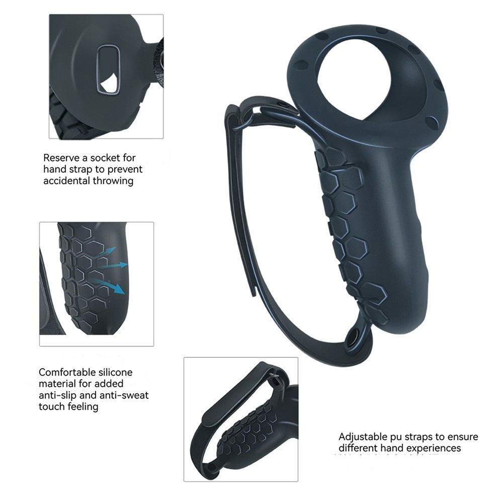 Silicone VR Controllers Protection Cover Drop-proof VR Accessories for Quest 3