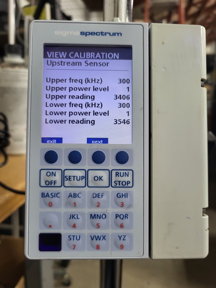BAXTER SIGMA SPECTRUM PUMP SOFTWARE VERSION 6.05.13 w/b/g BATTERY