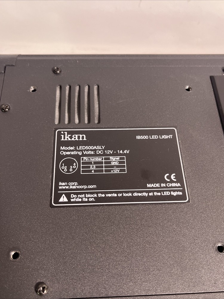 Ikan IB500 / LED Light LED500ASLY Studio Light, DC 12v / WORKING