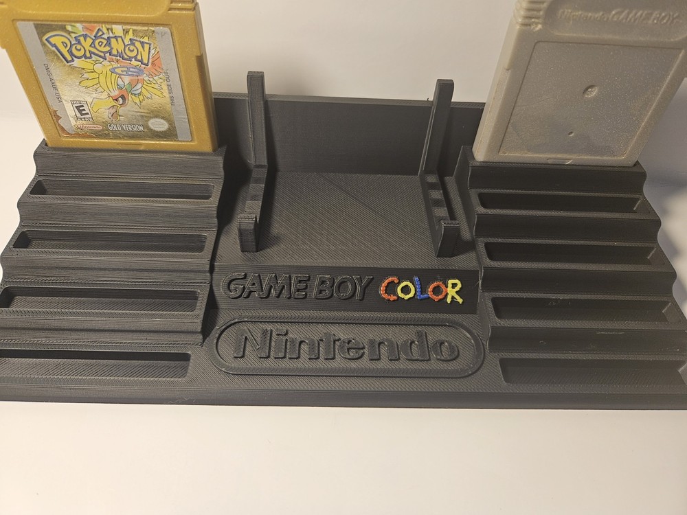 Gameboy Color Display Stand With Cartridge Storage
