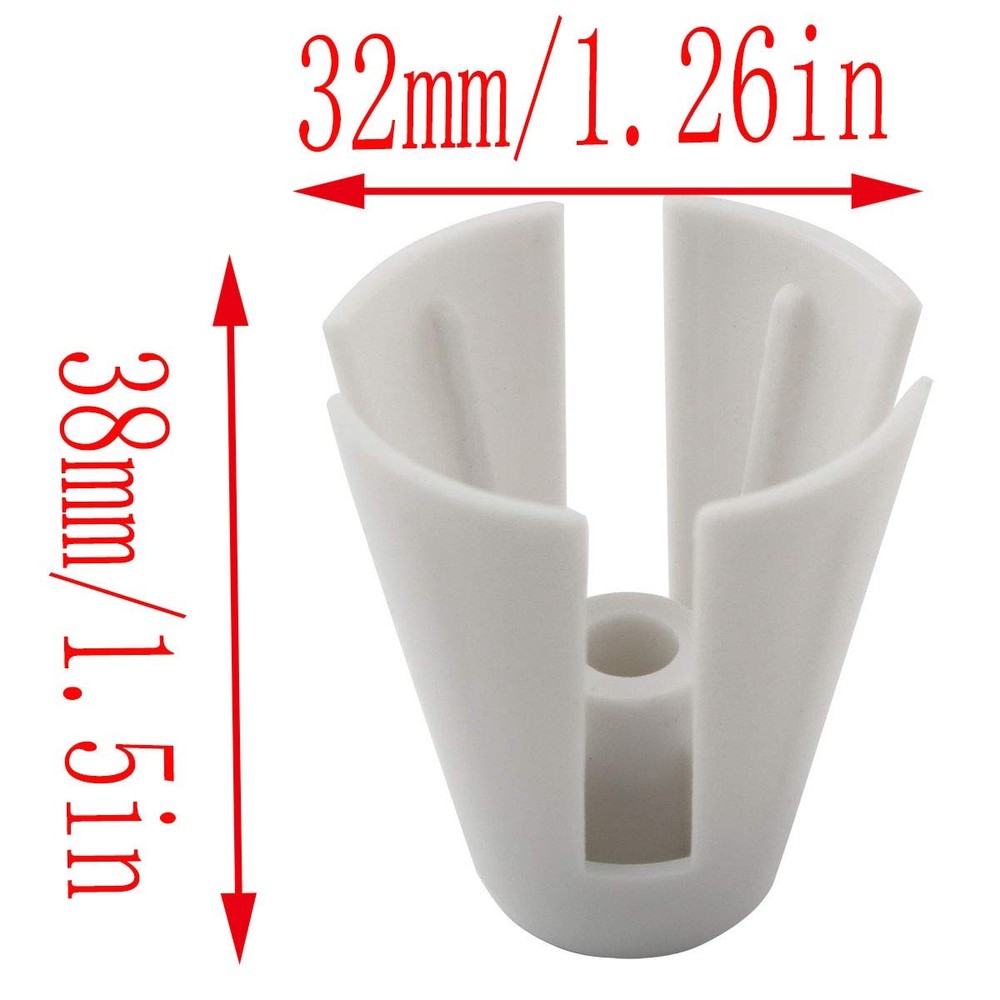 10 PCS White Plastic Coil Claw Thread Spool Cone Holder Sewing Accessories