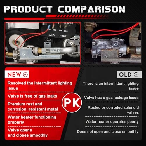 GC10A-4E 92089 RV Water Heater Gas Valve Replaces Atwood/Dometic 10 Gallon