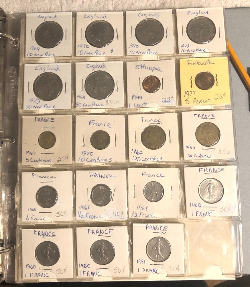 world coins lot bulk old