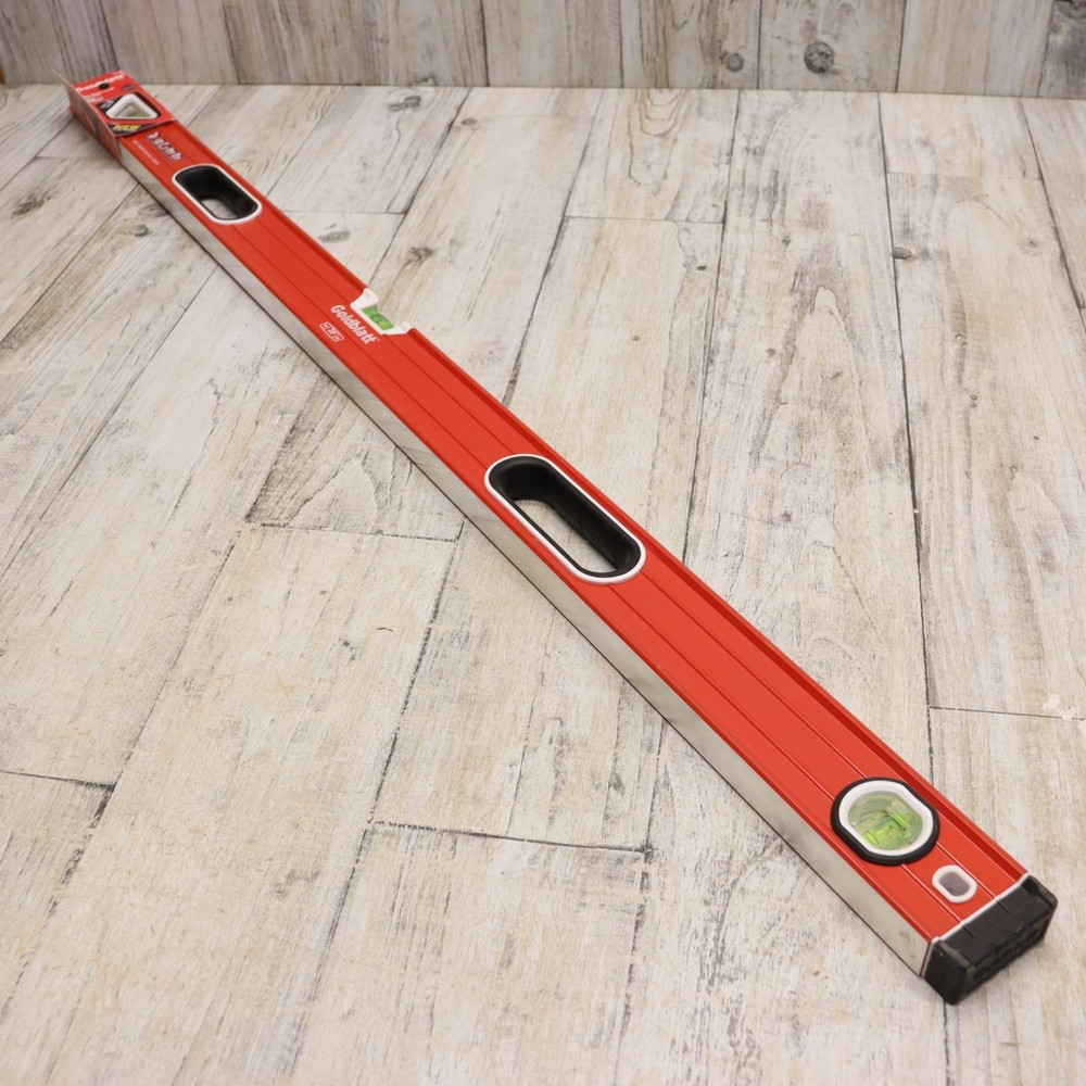 Goldblatt Box Beam Level 48" Aluminum Construction, 4FT, Double View, Verti-Site