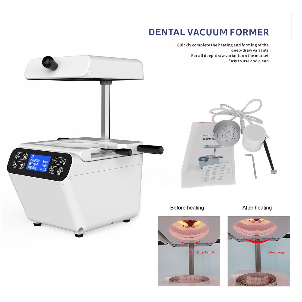 900W Dental Thermoforming Vacuum Forming Molding LCD Machine Timing Function D-1