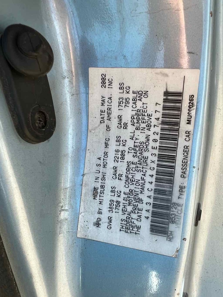 Used Front Left Steering Knuckle fits: 2003 Mitsubishi Eclipse Cpe w/o ABS Front