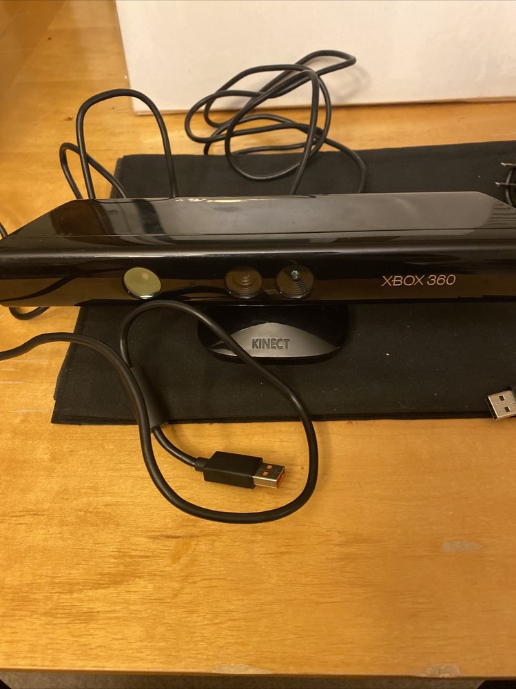 Xbox 360 Kinect Sensor Bar & Power Cable Adapter As Is No Power Untested Used