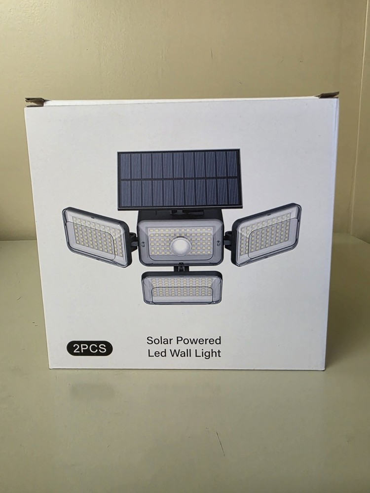 Mokot Solar Powered Waterproof Motion Sensor Lights 2800LM-2 Pcs-Remote Control