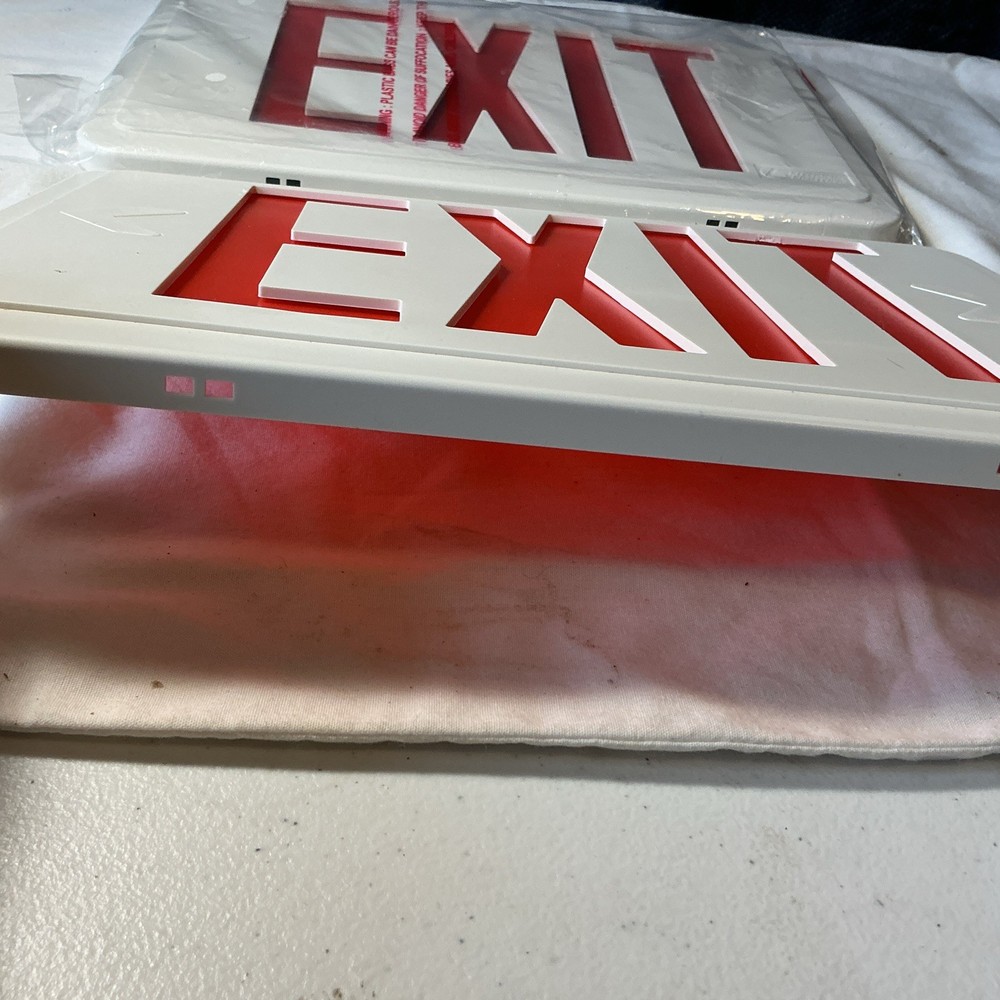 2 Lithonia EXIT Signs Hard Plastic Replacement Covers