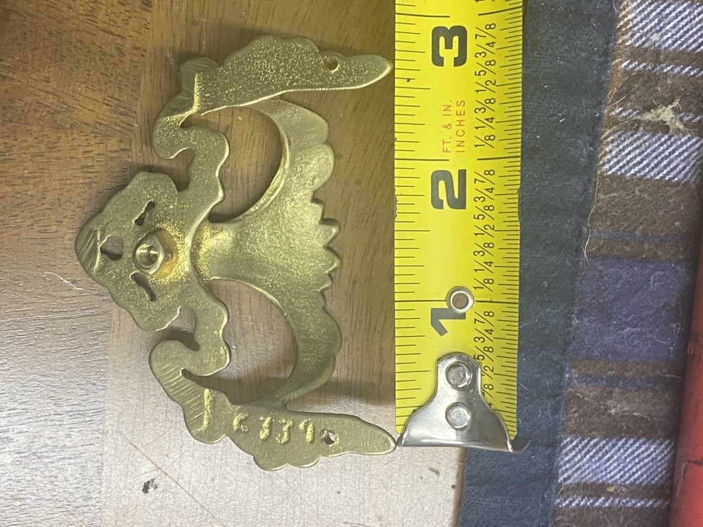 Brass Victorian Ornate Drawer Pull