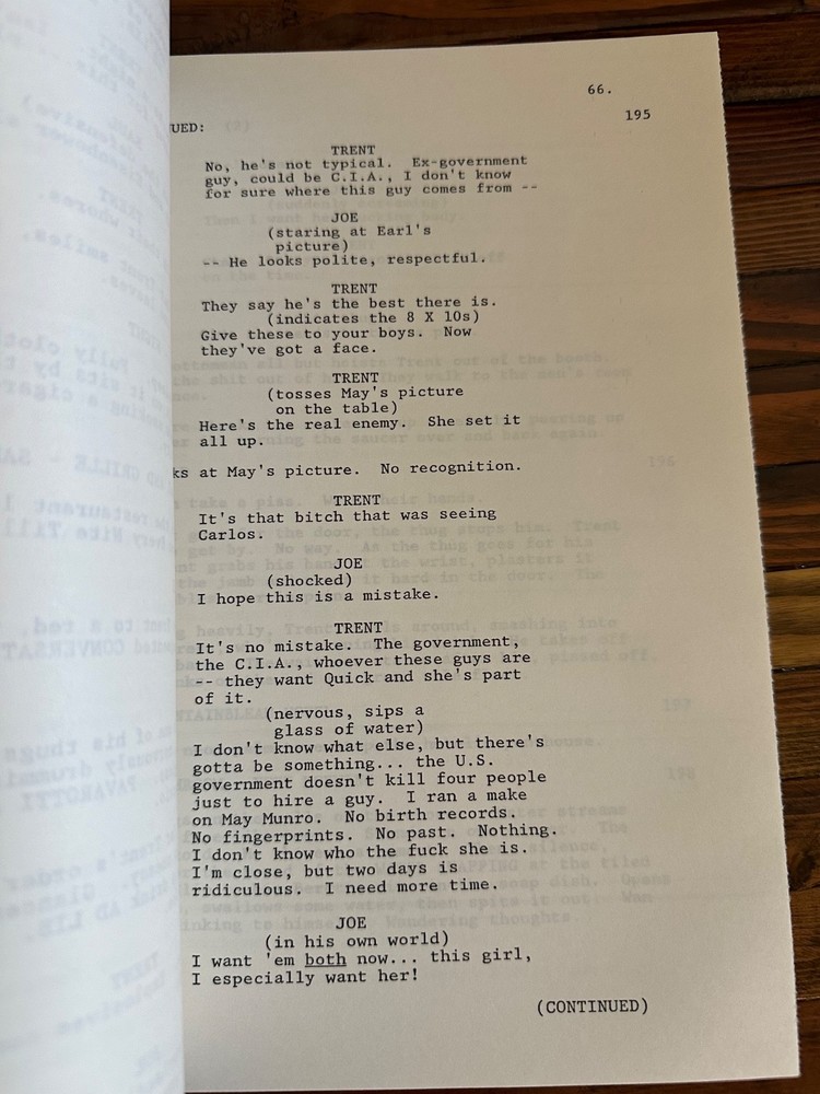 THE SPECIALIST SYLVESTER STALLONE MOVIE ORIGINAL SCREENPLAY SCRIPT