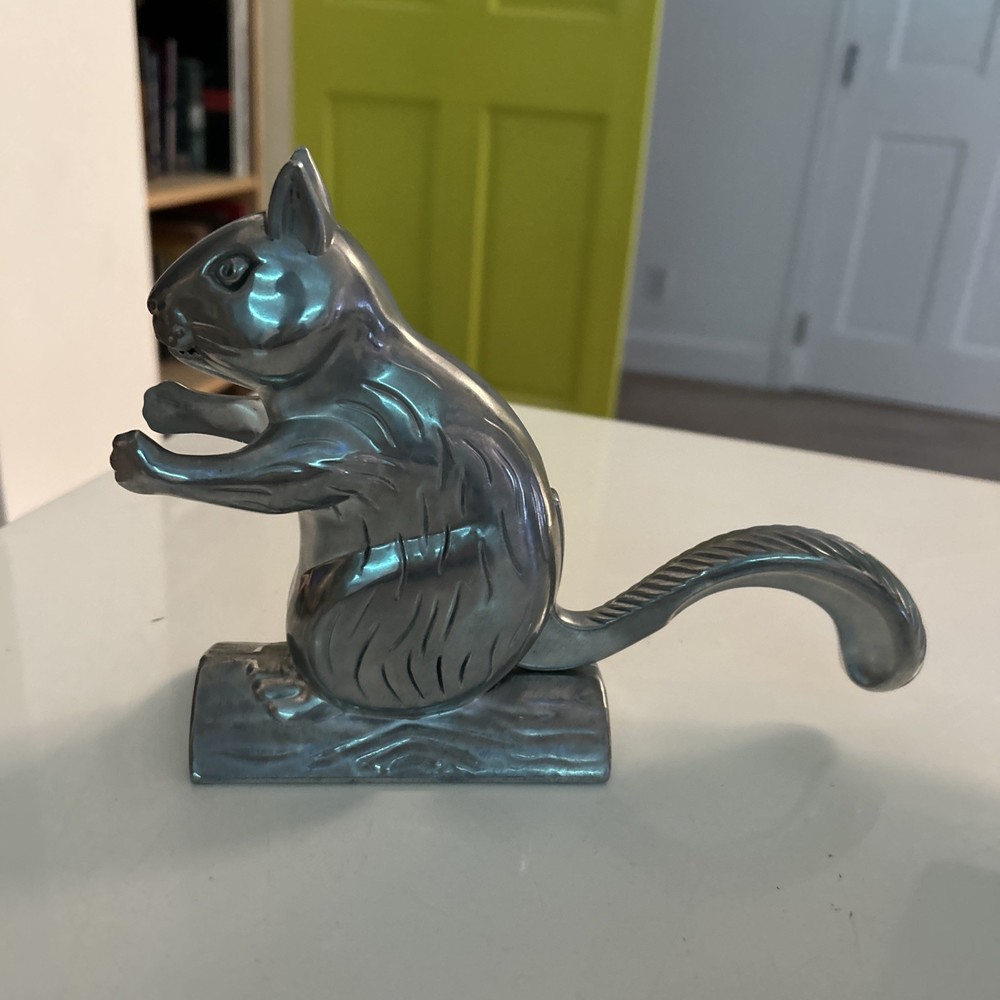 Metal Squirrel Nutcracker Vintage