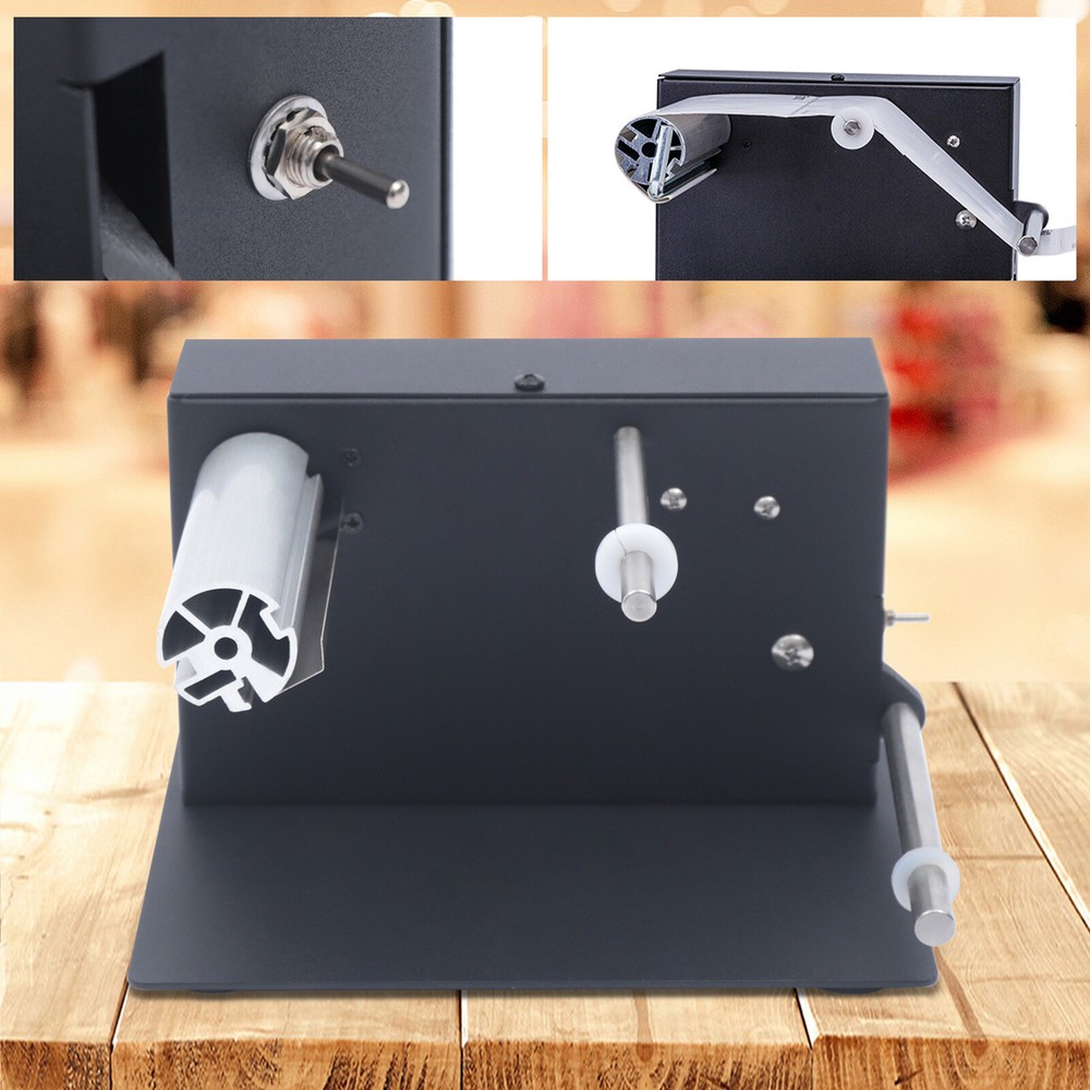 Adjustable Tag Rewinder Label Rewinder Automatic Rewinding Machine 2-Way 180mm