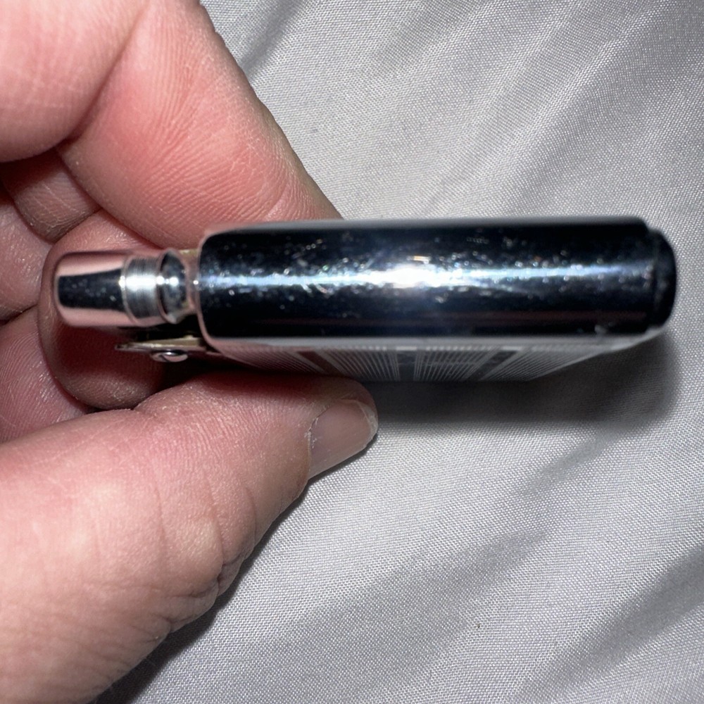 Vintage Ronson Adonis Lighter Silver Renei Engraved