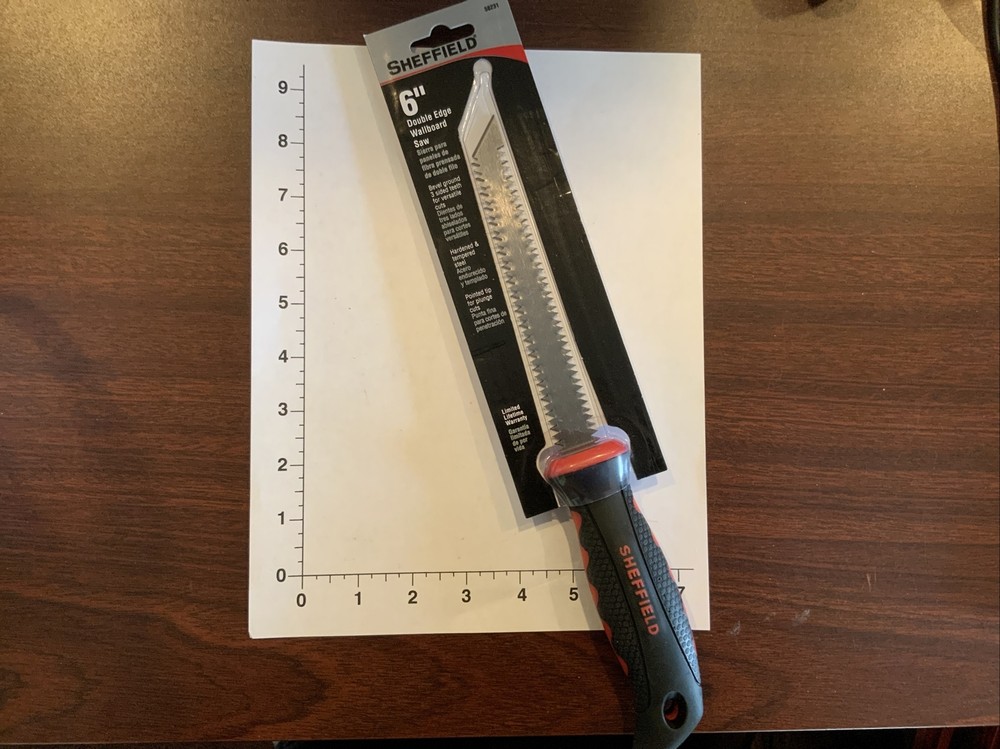 Sheffield 6” Double Edge Wallboard Saw
