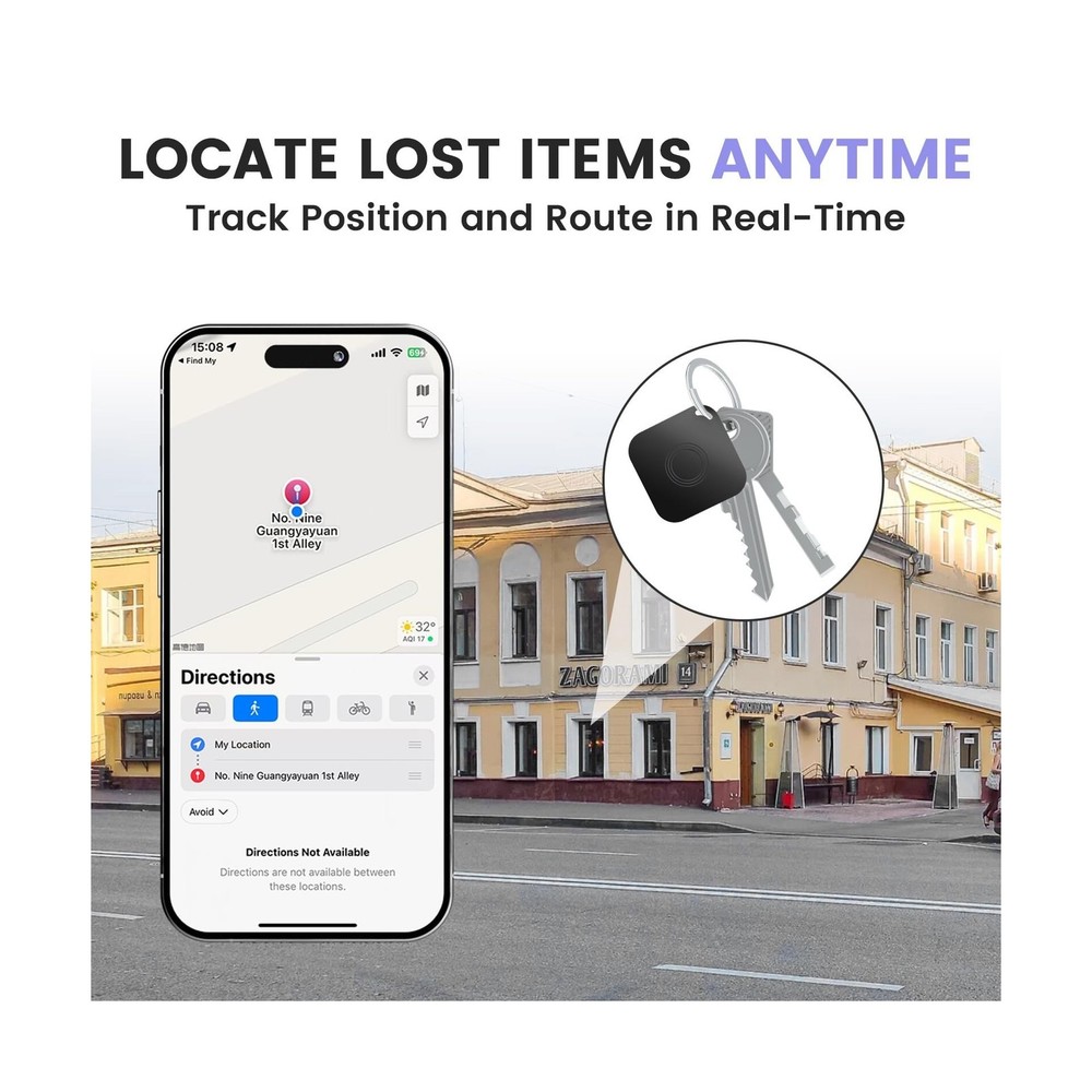 4 Pack Air Tracker Tag, Smart Bluetooth Luggage Tracker Compati... USA FAST SHIP