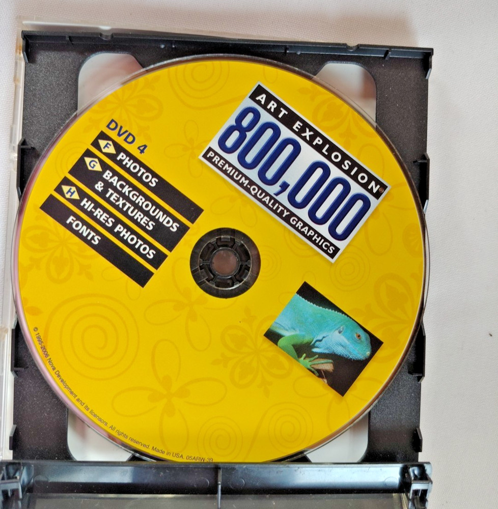 5 DVD's for Computer Graphics Nova Art Explorer 800,000 Computer Graphics