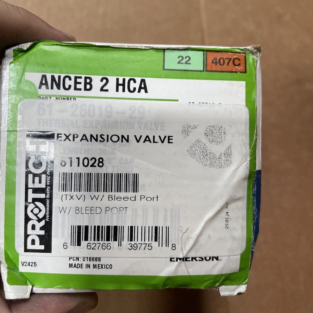 PROTECH EXPANSION VALVE 611028 EMERSON