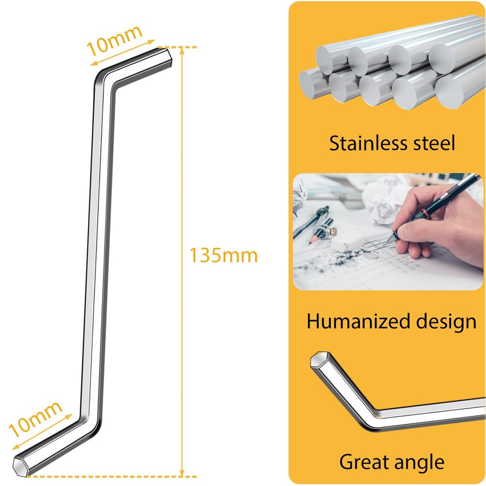 2 Pack Garbage Disposal Wrench Tool Compatible with InSinkErator Garbage Disp...