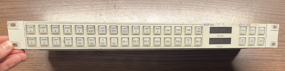 UNTESTED Grass Valley CP3832 CP 3832 Configurable Control Panel